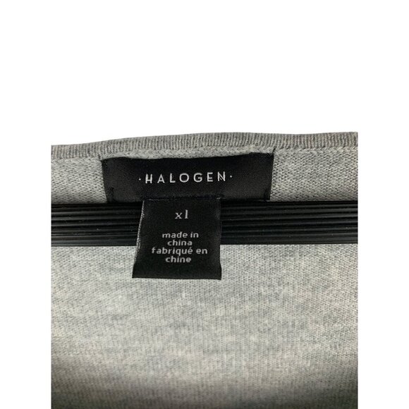 Halogen Xl Grey Loose-Fit Short-Sleeve Top - Picture 3 of 4